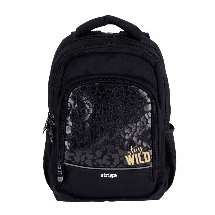 Mládežnícky školský batoh Strigo Misty+ Wild s bezpečnostnými prvkami